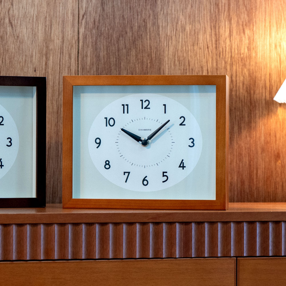 CHAMBRE ひのきの掛け時計 CAFE BROWN CH-071CB