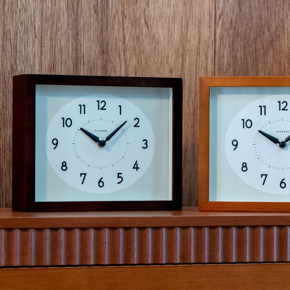 CHAMBRE ひのきの掛け時計 DARK BROWN CH-071DB