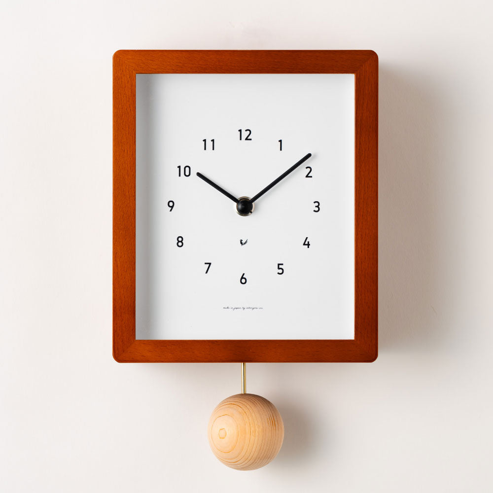 CHAMBRE Blanc CLOCK CAFE BROWN CH-072CB