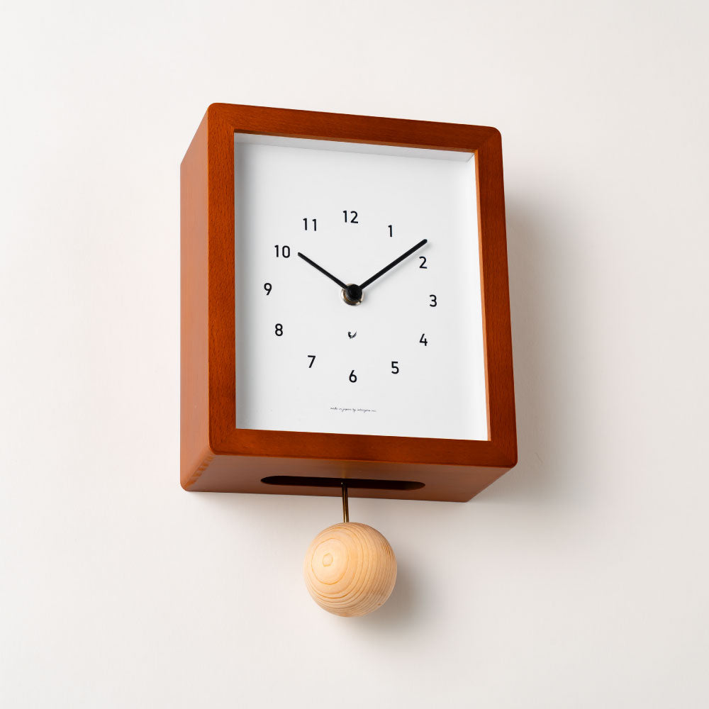 CHAMBRE Blanc CLOCK CAFE BROWN CH-072CB