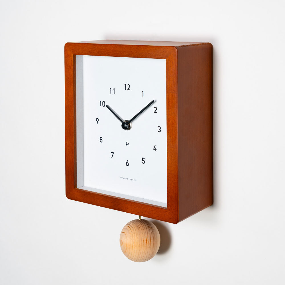 CHAMBRE Blanc CLOCK CAFE BROWN CH-072CB