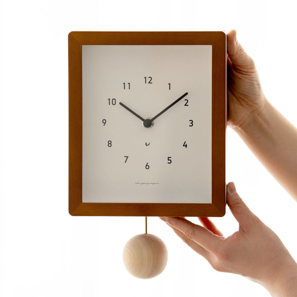 CHAMBRE Blanc CLOCK CAFE BROWN CH-072CB
