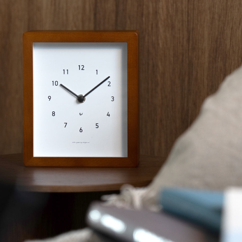 CHAMBRE Blanc CLOCK CAFE BROWN CH-072CB