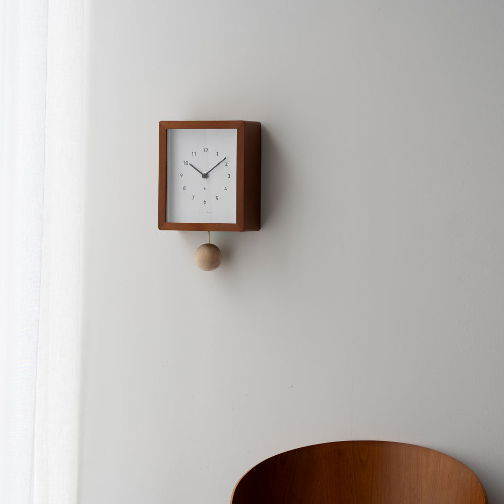 CHAMBRE Blanc CLOCK CAFE BROWN CH-072CB