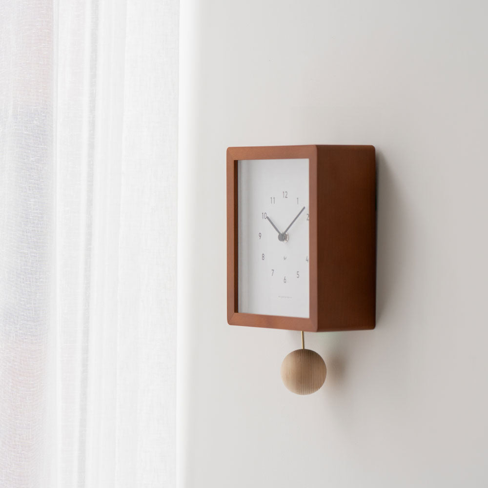 CHAMBRE Blanc CLOCK CAFE BROWN CH-072CB