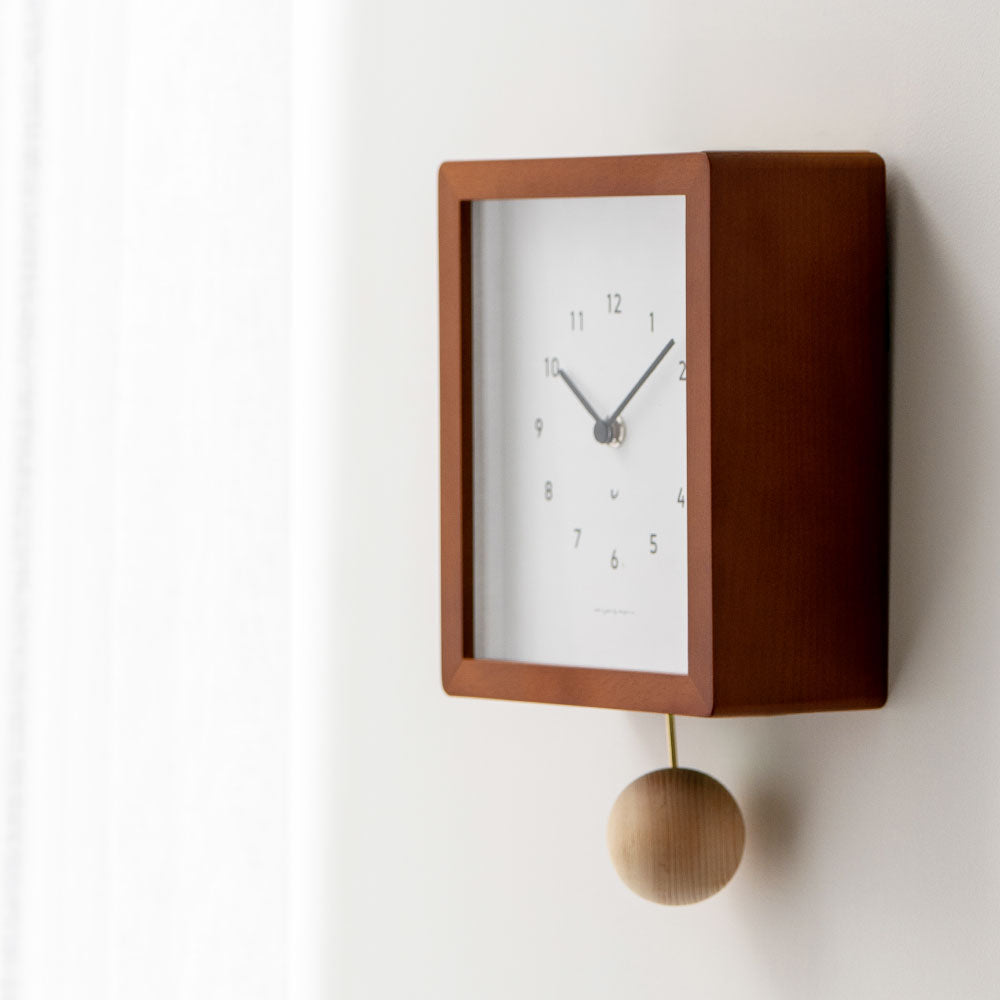 CHAMBRE Blanc CLOCK CAFE BROWN CH-072CB