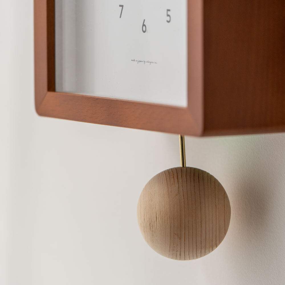 CHAMBRE Blanc CLOCK CAFE BROWN CH-072CB