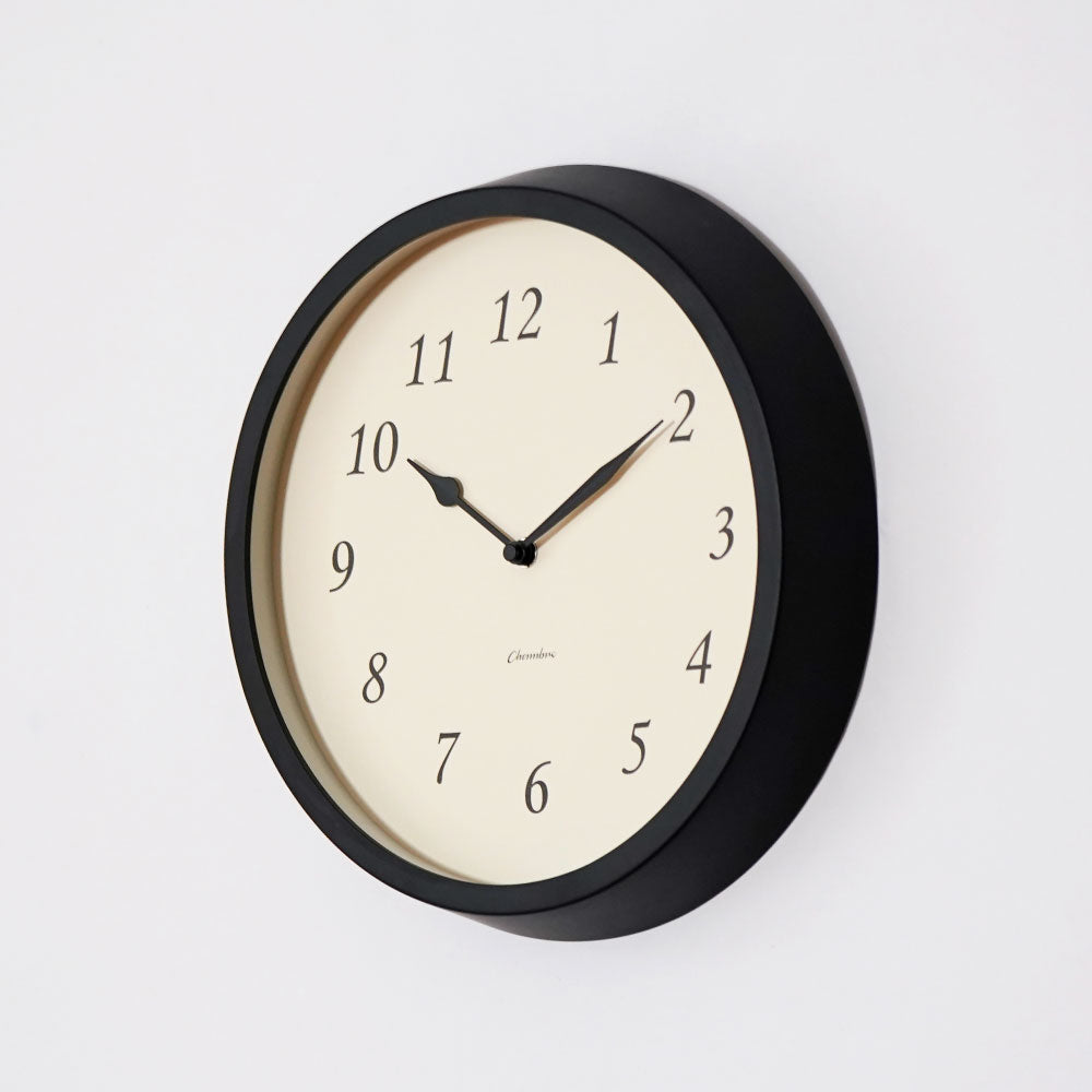 CHAMBRE Clair CLOCK BLACK CH-076BK シャンブル 掛け時計 電波時計