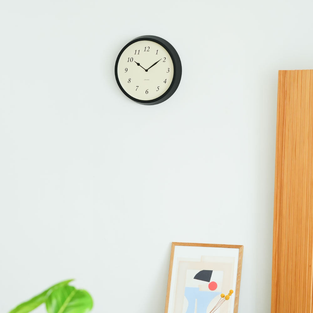 CHAMBRE Clair CLOCK BLACK CH-076BK シャンブル 掛け時計 電波時計
