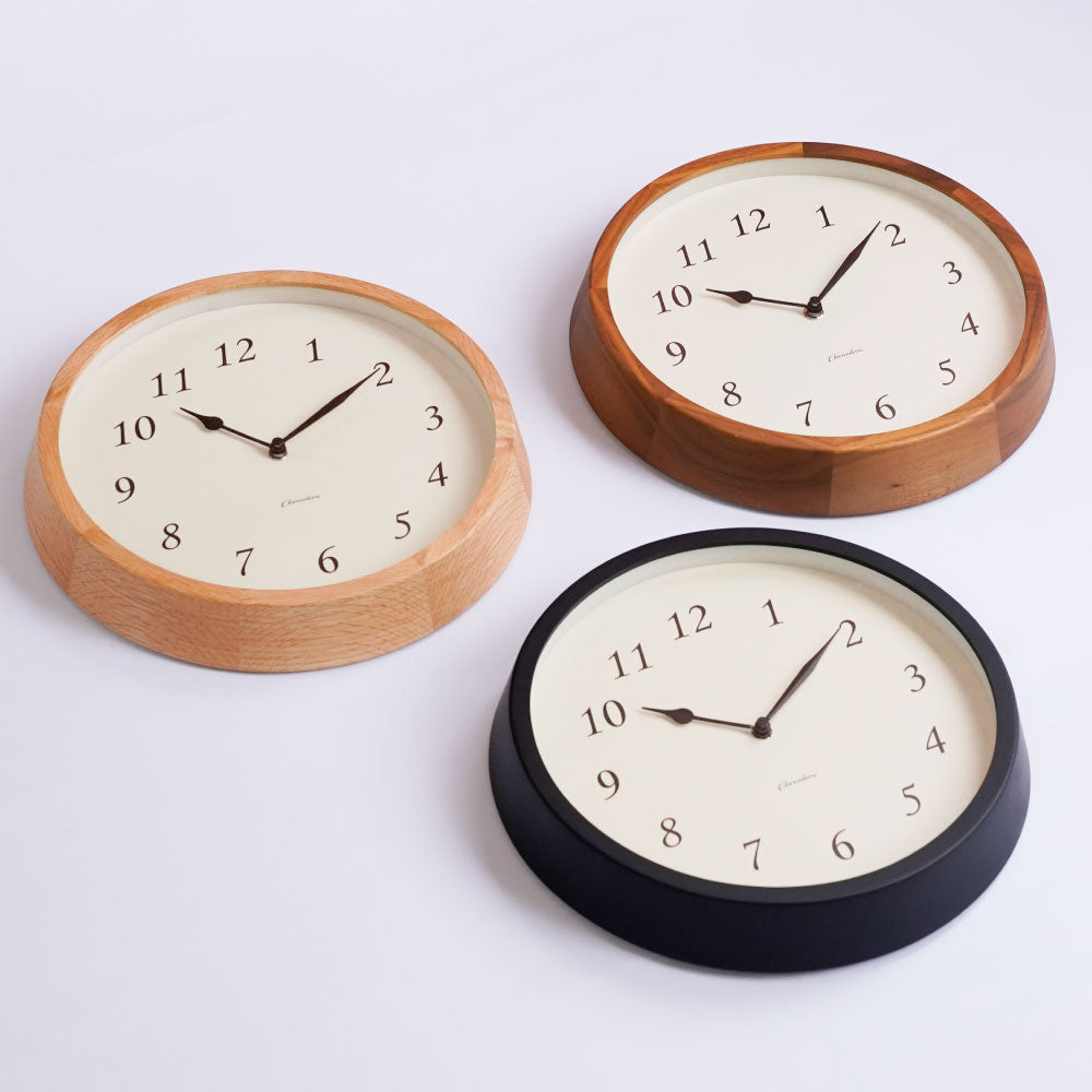 CHAMBRE Clair CLOCK BLACK CH-076BK シャンブル 掛け時計 電波時計