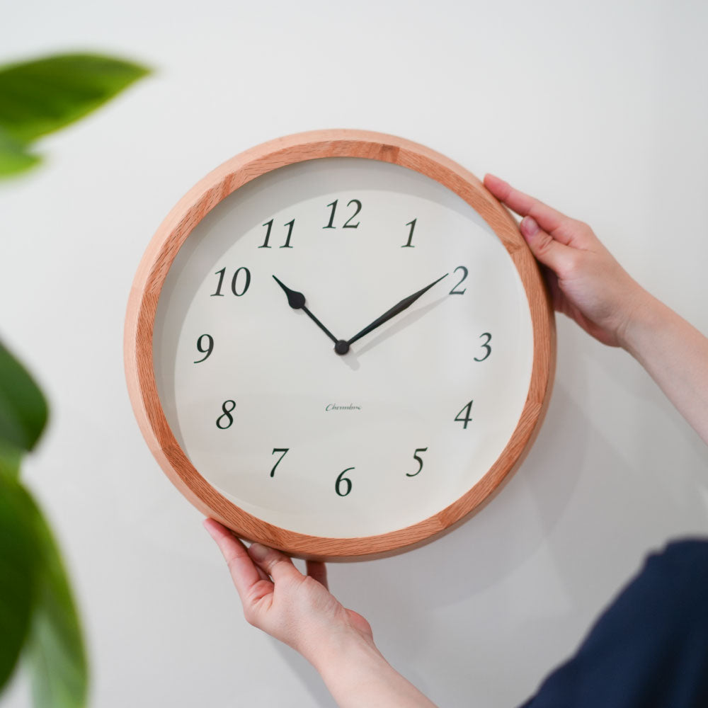 CHAMBRE Clair CLOCK OAK CH-076OA シャンブル 掛け時計 電波時計