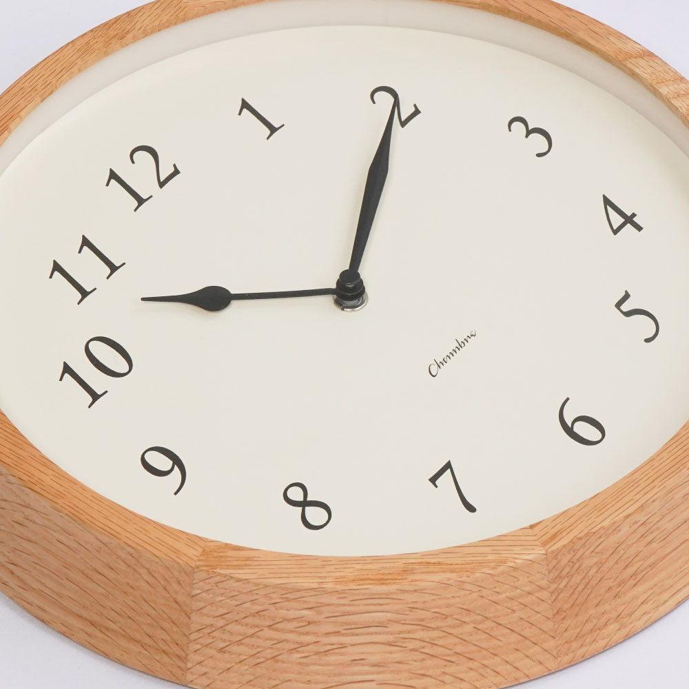 CHAMBRE Clair CLOCK OAK CH-076OA シャンブル 掛け時計 電波時計