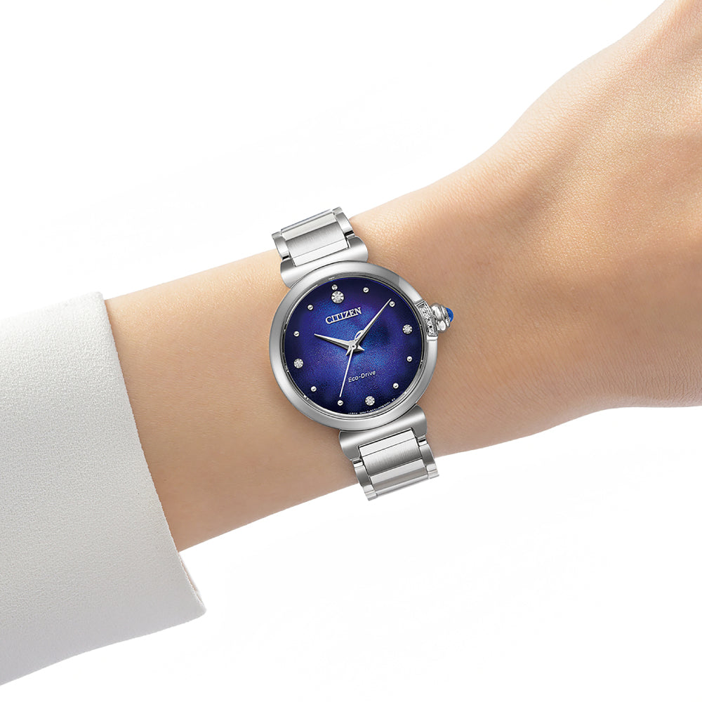 <先行予約受付中/6月5日発売>CITIZEN L UNITE with BLUE EM1060-87L エコ・ドライブ ROUND Collection 世界限定2,000本 シチズン エル