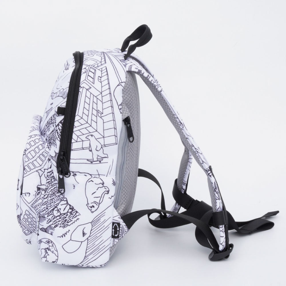 INUK P-A-P BEAR'S LIFE BACKPACK S WHITE SKETCH イヌーク バックパック ユニセックス