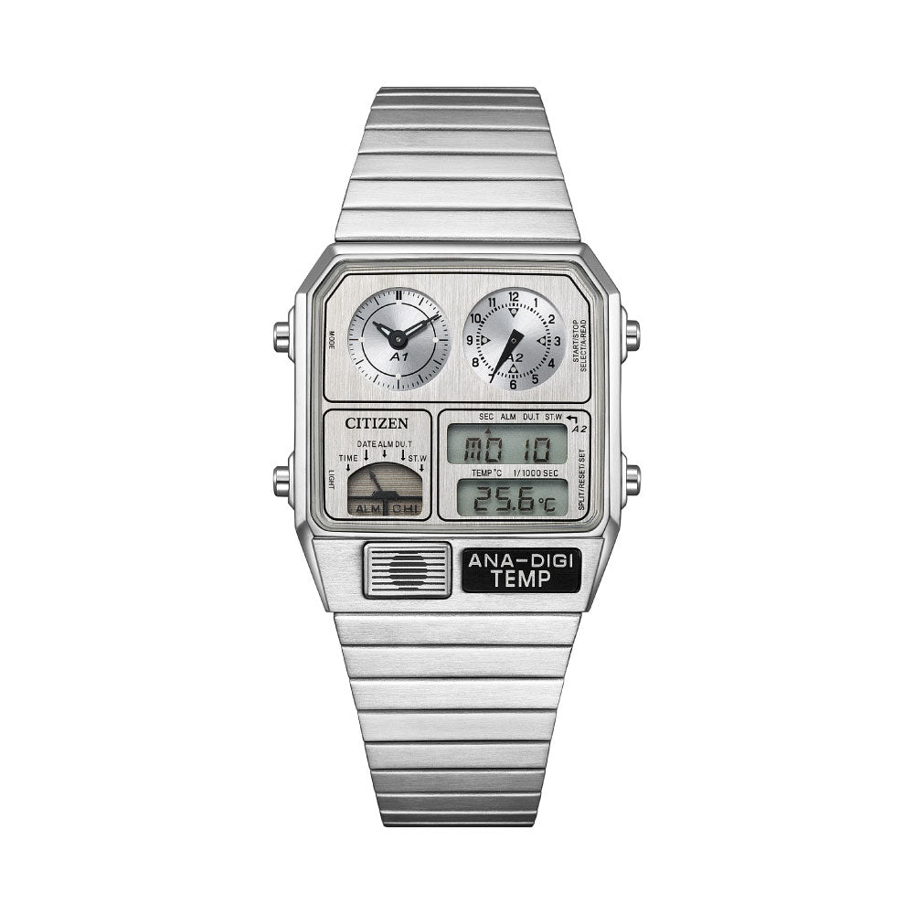 <2025年10月16日発売予定>CITIZEN RECORD LABEL Metallic ANA-DIGI TEMP JG2101-51H 限定モデル500本 レコードレーベル アナデジテンプ 腕時計 メンズ