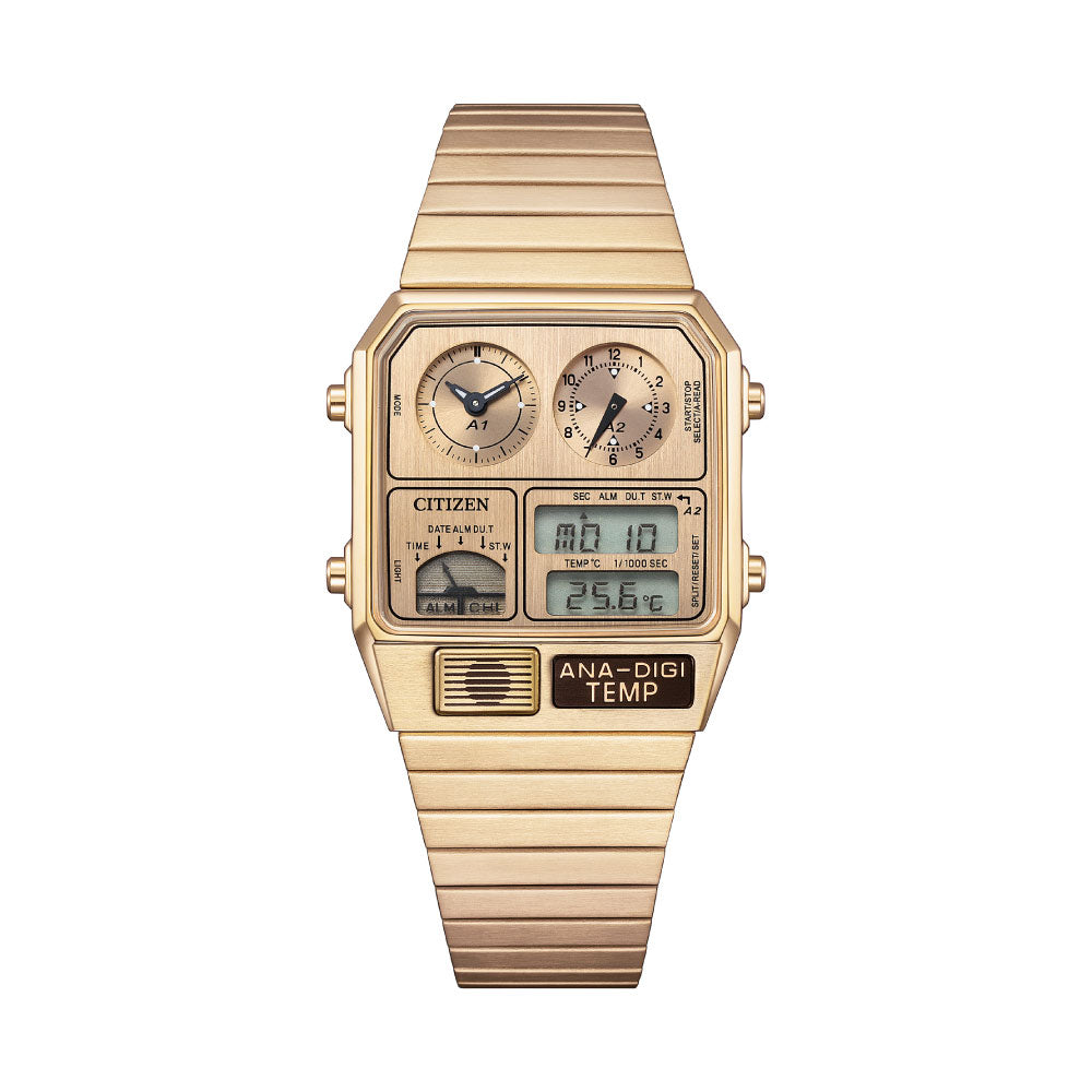 <2025年10月16日発売予定>CITIZEN RECORD LABEL Metallic ANA-DIGI TEMP JG2104-53R 限定モデル300本 レコードレーベル アナデジテンプ 腕時計 メンズ