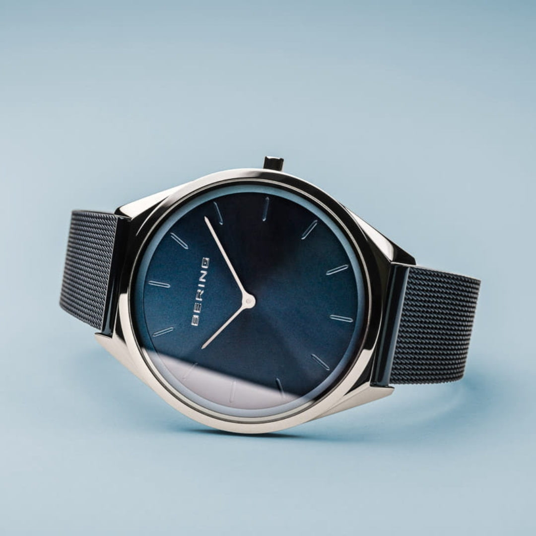BERING Men&Ladies(Unisex) Ultra Slim Blue Silver 17039-307 17031-307 ベーリング ペアウォッチ