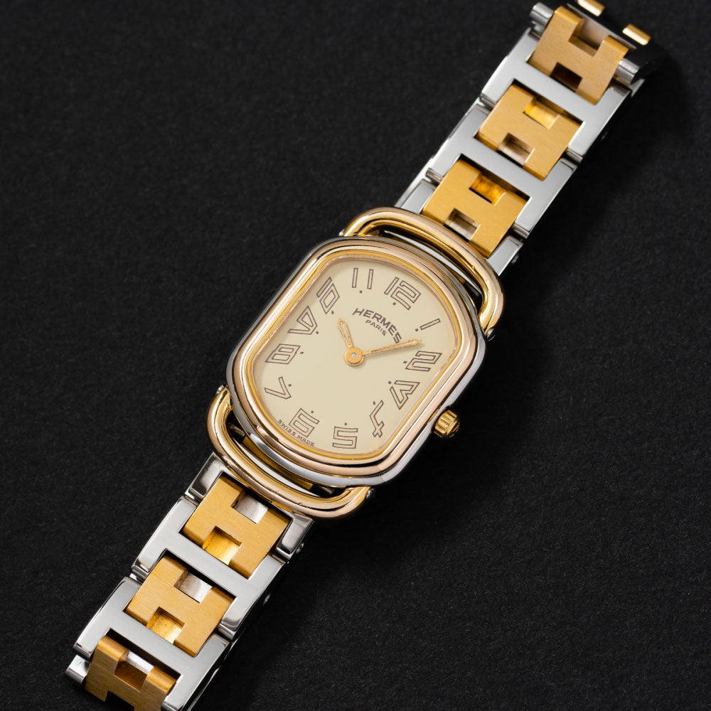 HERMES エルメス ラリー RA1.240 No.6104 クオーツ 1990年代製 ヴィンテージウォッチ