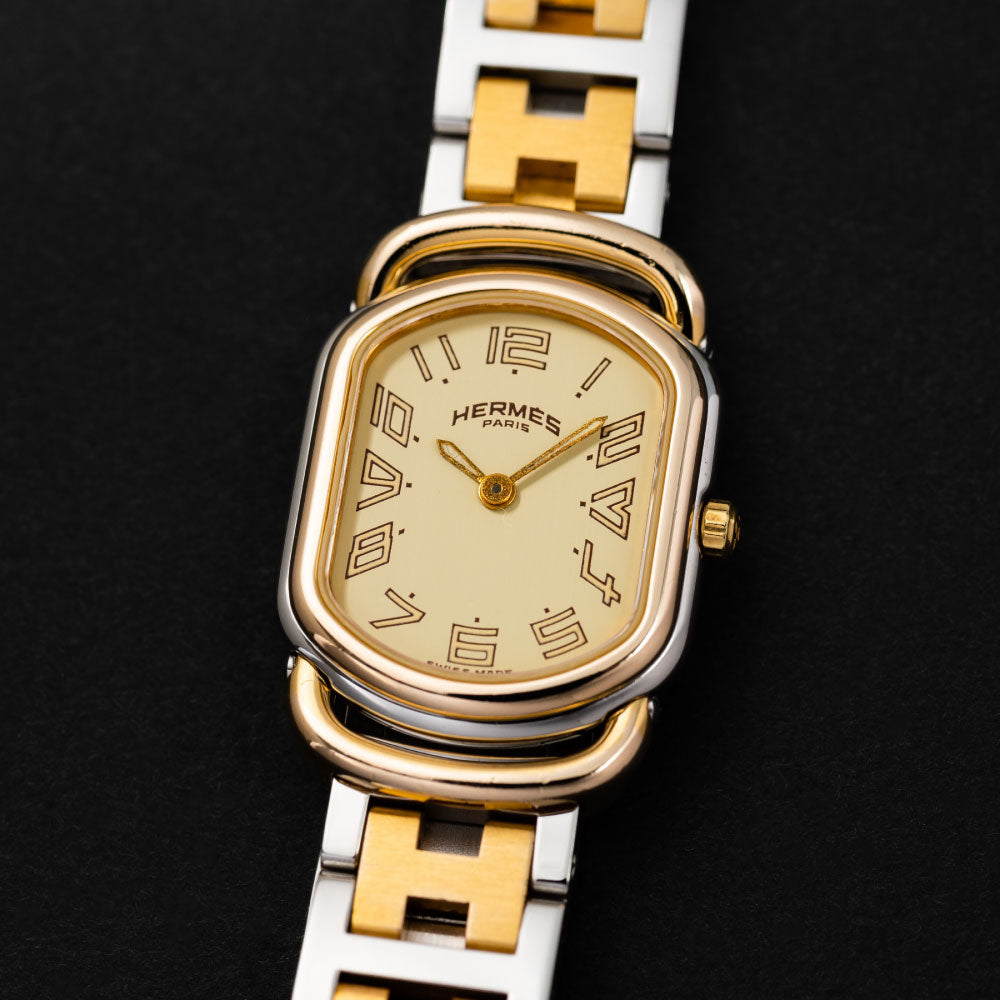 HERMES エルメス ラリー RA1.240 No.6104 クオーツ 1990年代製 ヴィンテージウォッチ