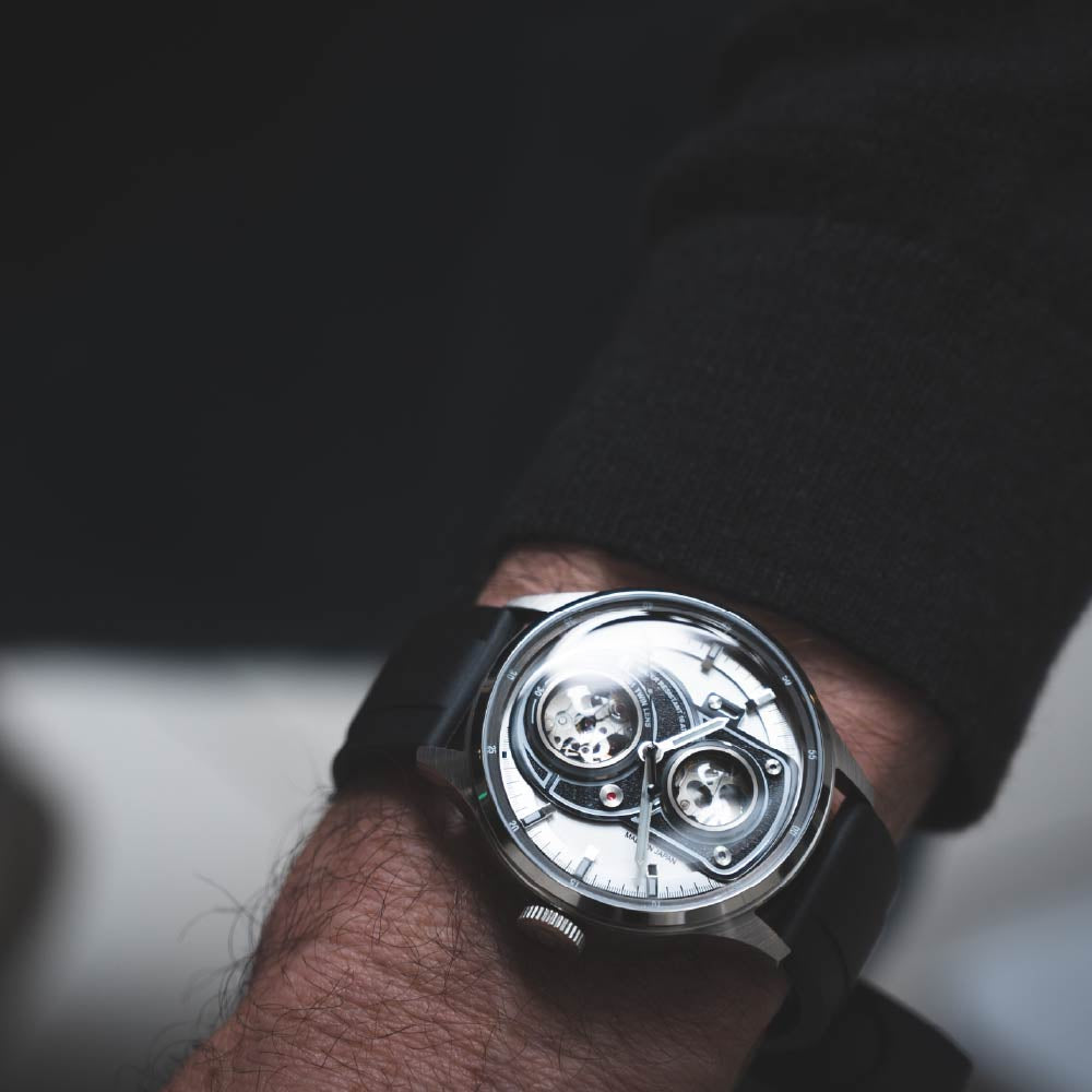 TACS TWIN LENS Lite Lumiere Blanc TS2501A タックス 腕時計 自動巻き