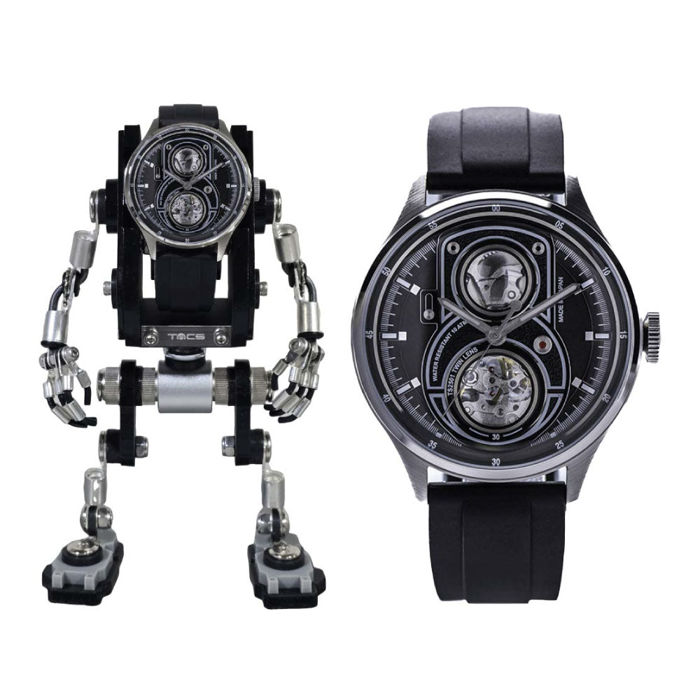 <先行予約受付中/10月15日発売>TACS Robotoys TWIN LENS Lite Obscura Slate TS2501BR タックス 腕時計 メンズ 自動巻き
