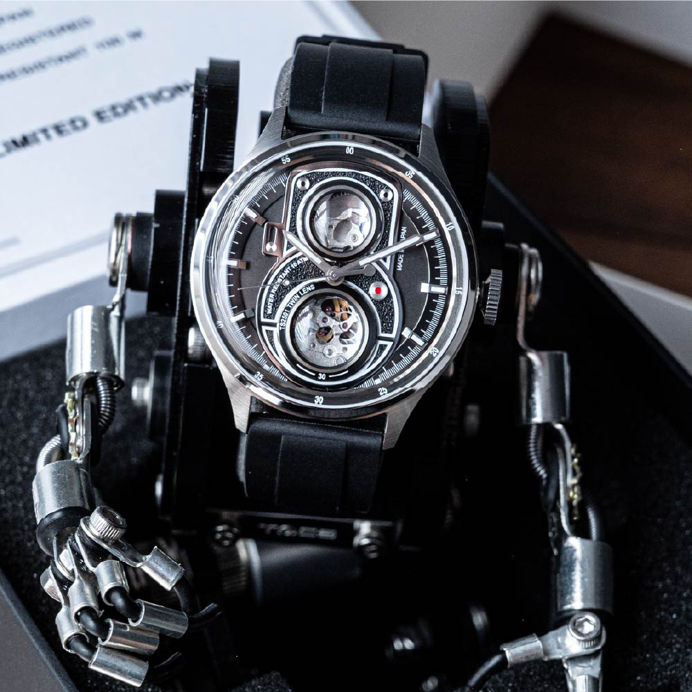 <先行予約受付中/10月15日発売>TACS Robotoys TWIN LENS Lite Obscura Slate TS2501BR タックス 腕時計 メンズ 自動巻き