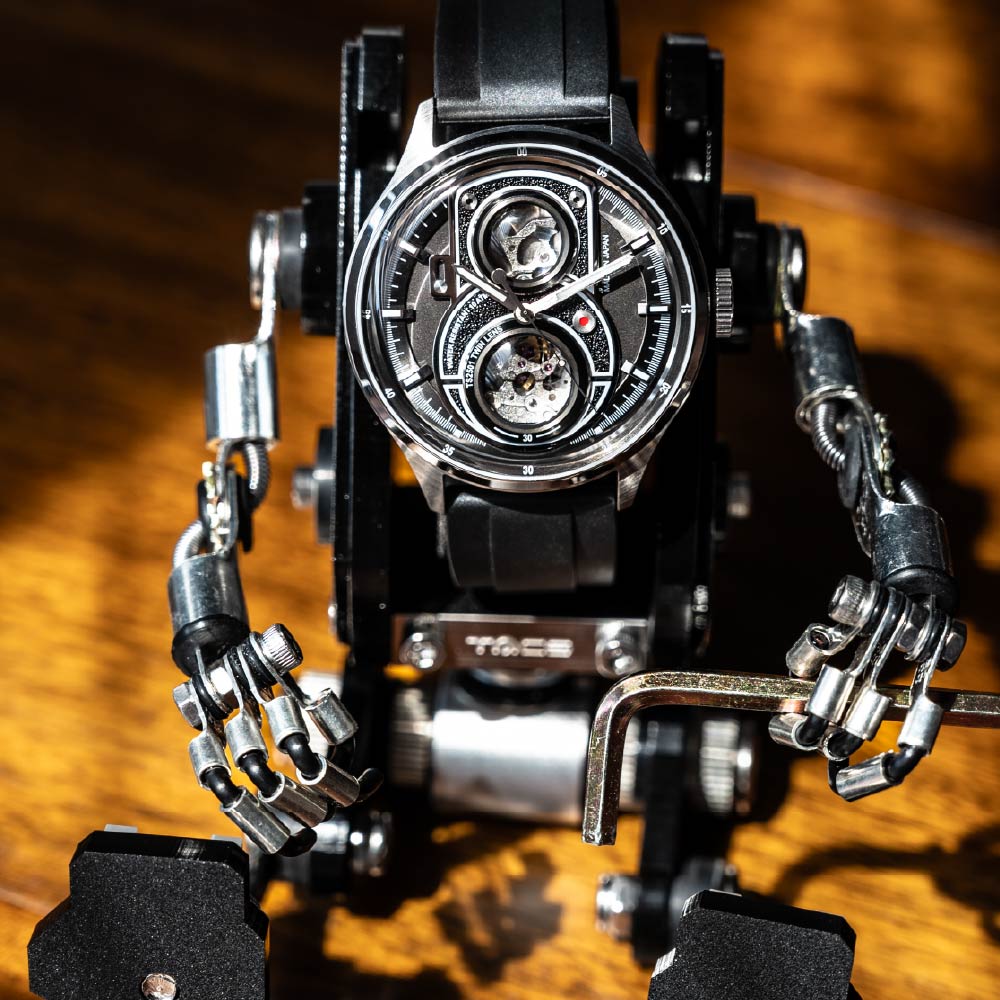 <先行予約受付中/10月15日発売>TACS Robotoys TWIN LENS Lite Obscura Slate TS2501BR タックス 腕時計 メンズ 自動巻き