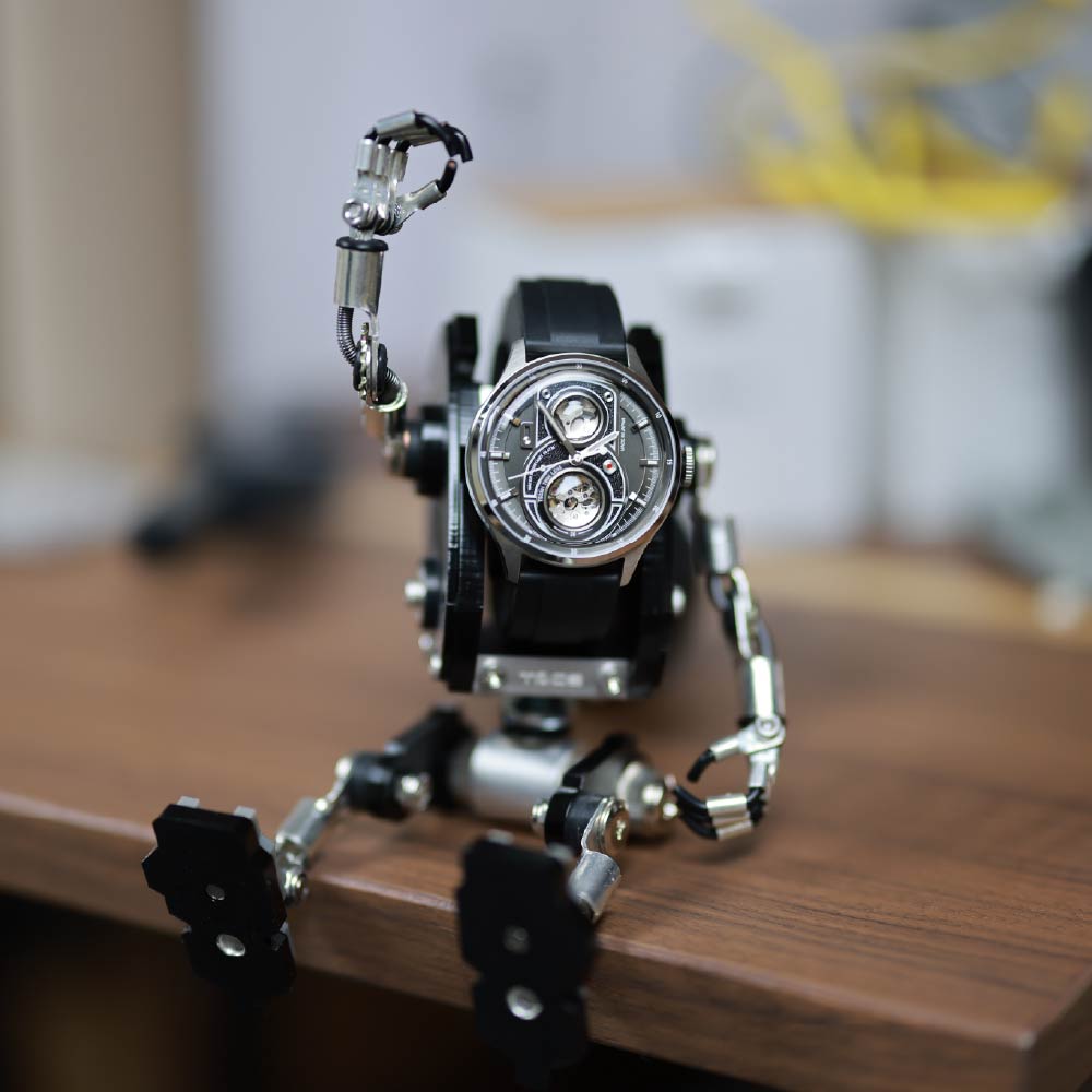 <先行予約受付中/10月15日発売>TACS Robotoys TWIN LENS Lite Obscura Slate TS2501BR タックス 腕時計 メンズ 自動巻き