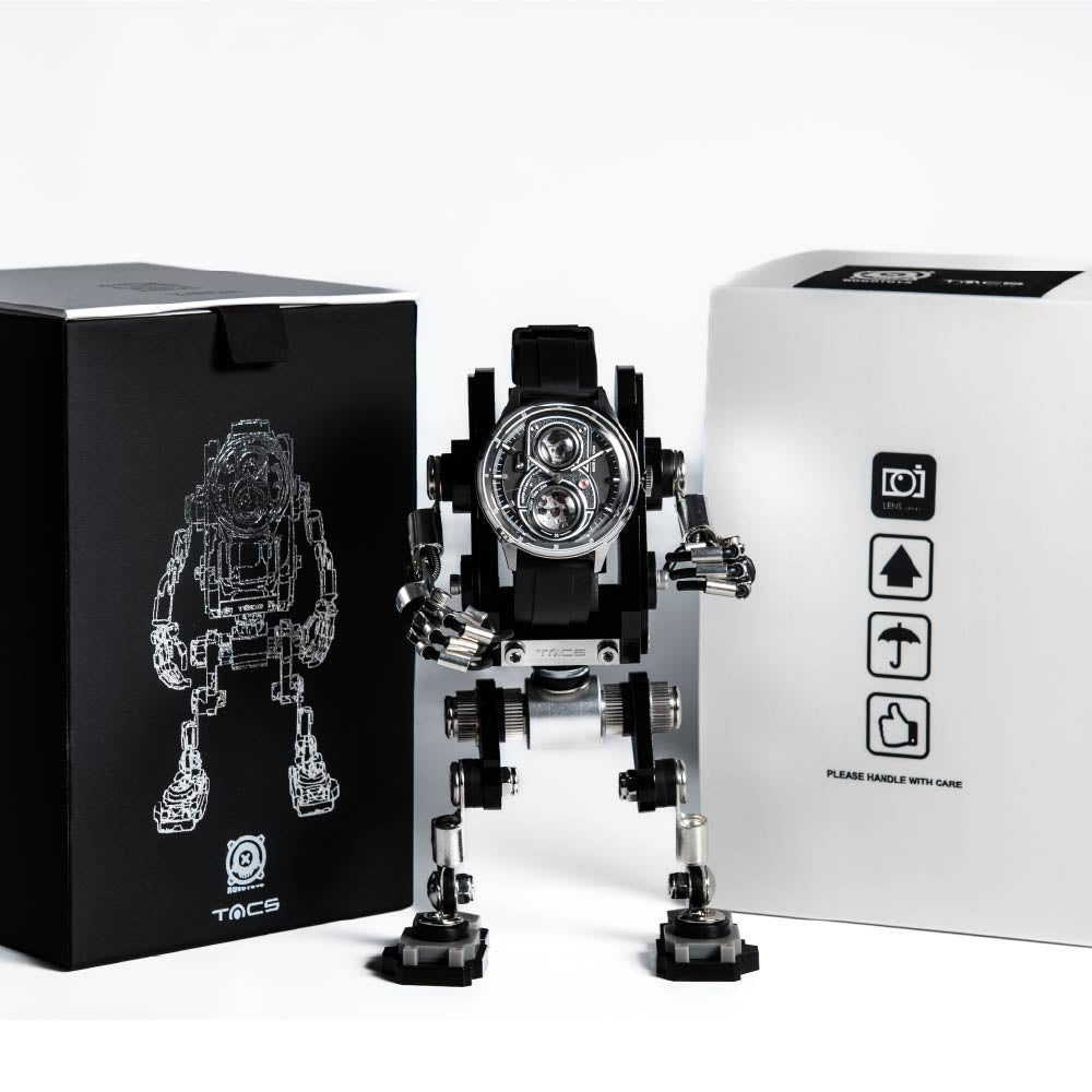 <先行予約受付中/10月15日発売>TACS Robotoys TWIN LENS Lite Obscura Slate TS2501BR タックス 腕時計 メンズ 自動巻き