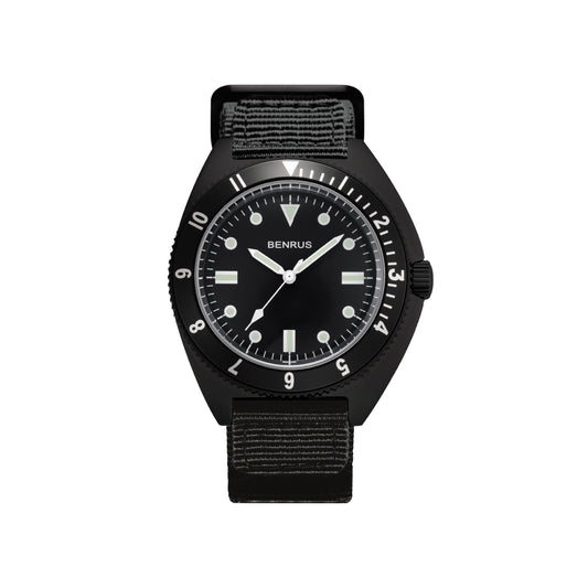 BENRUS TYPE‐I BLACK COMBAT BLACK ベンラス 腕時計 メンズ