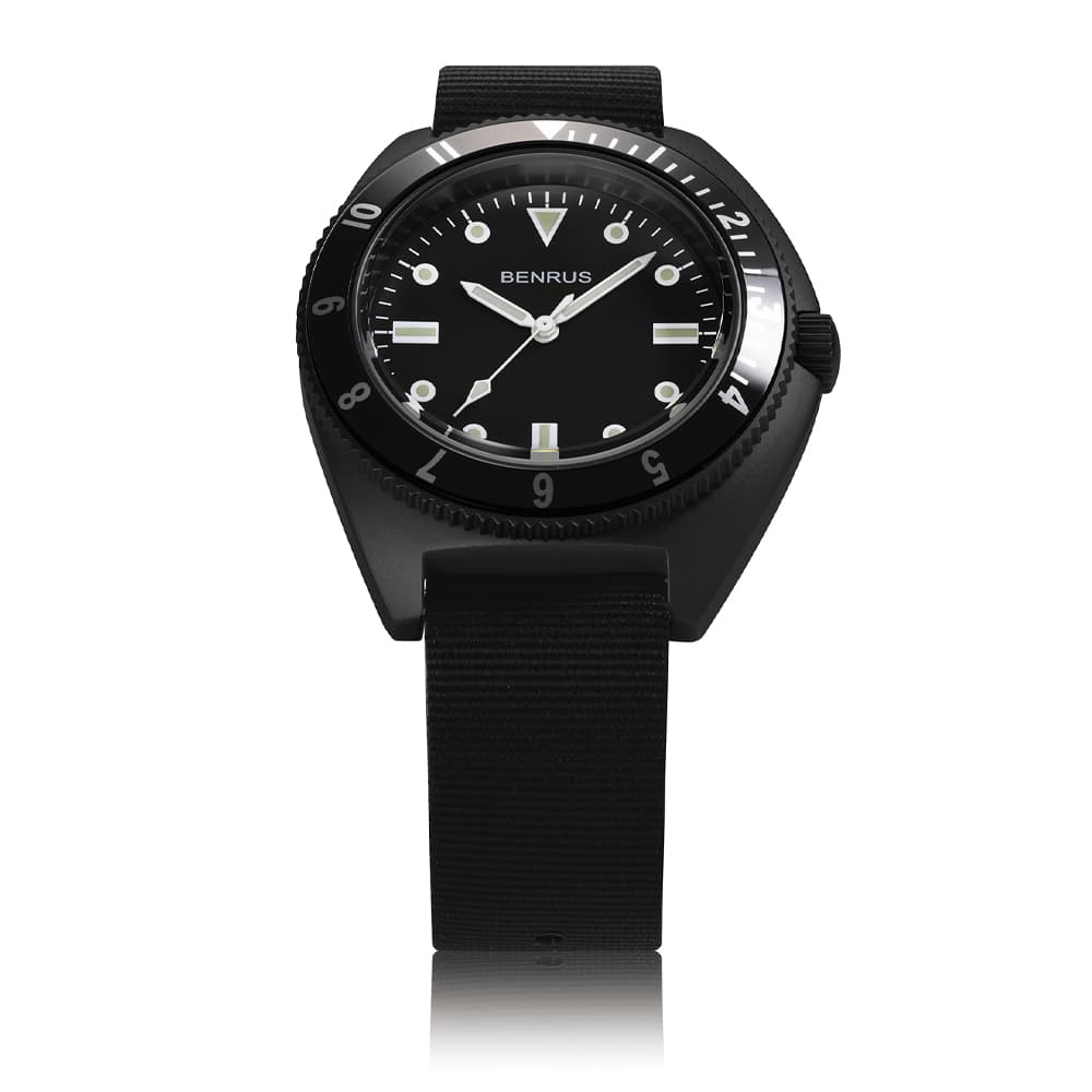 BENRUS TYPE-I BLACK ベンラス 腕時計 メンズ