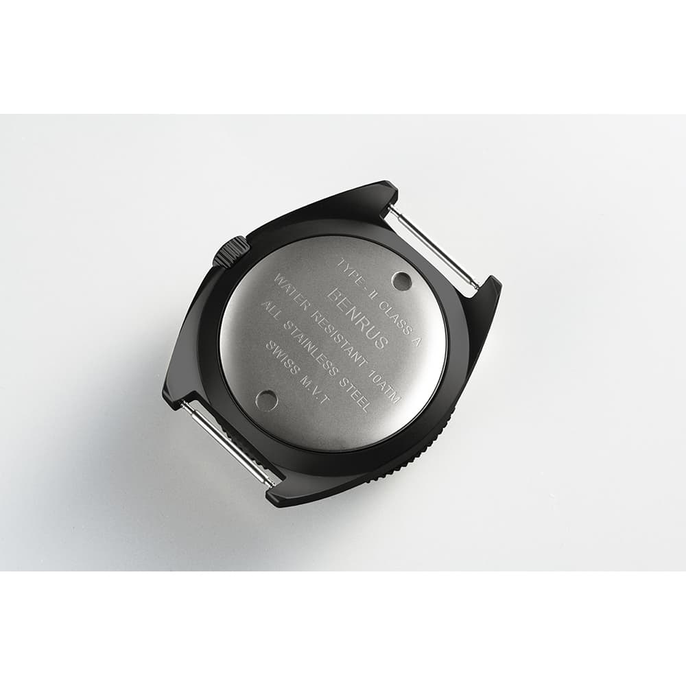 BENRUS TYPE-II BLACK ベンラス 腕時計 メンズ