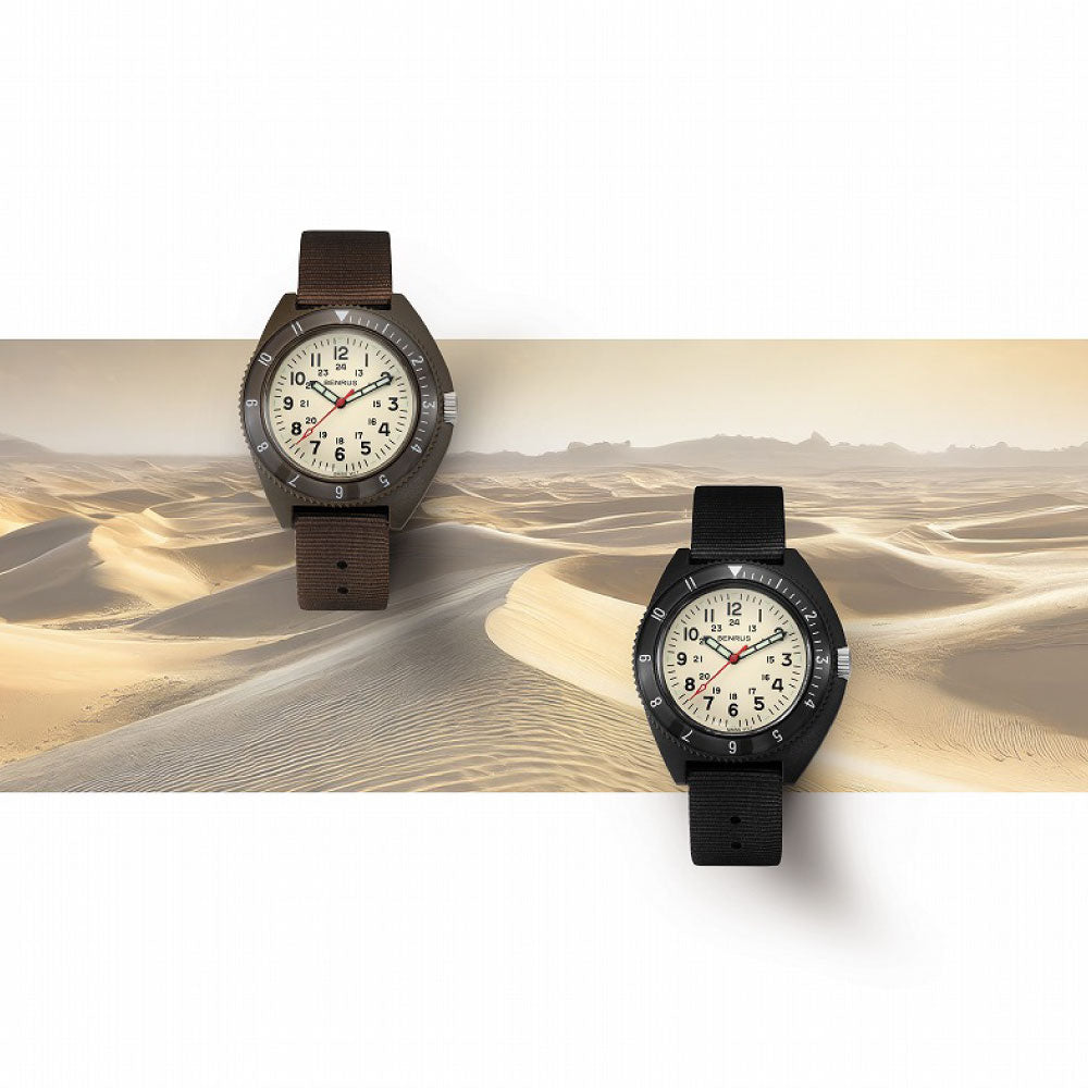 BENRUS TYPE-III BK/IVORY 限定生産モデル ベンラス 腕時計 ミリタリーウォッチ