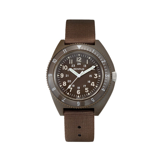 <SALE>BENRUS TYPE-III OLIVE ベンラス 腕時計 ミリタリーウォッチ