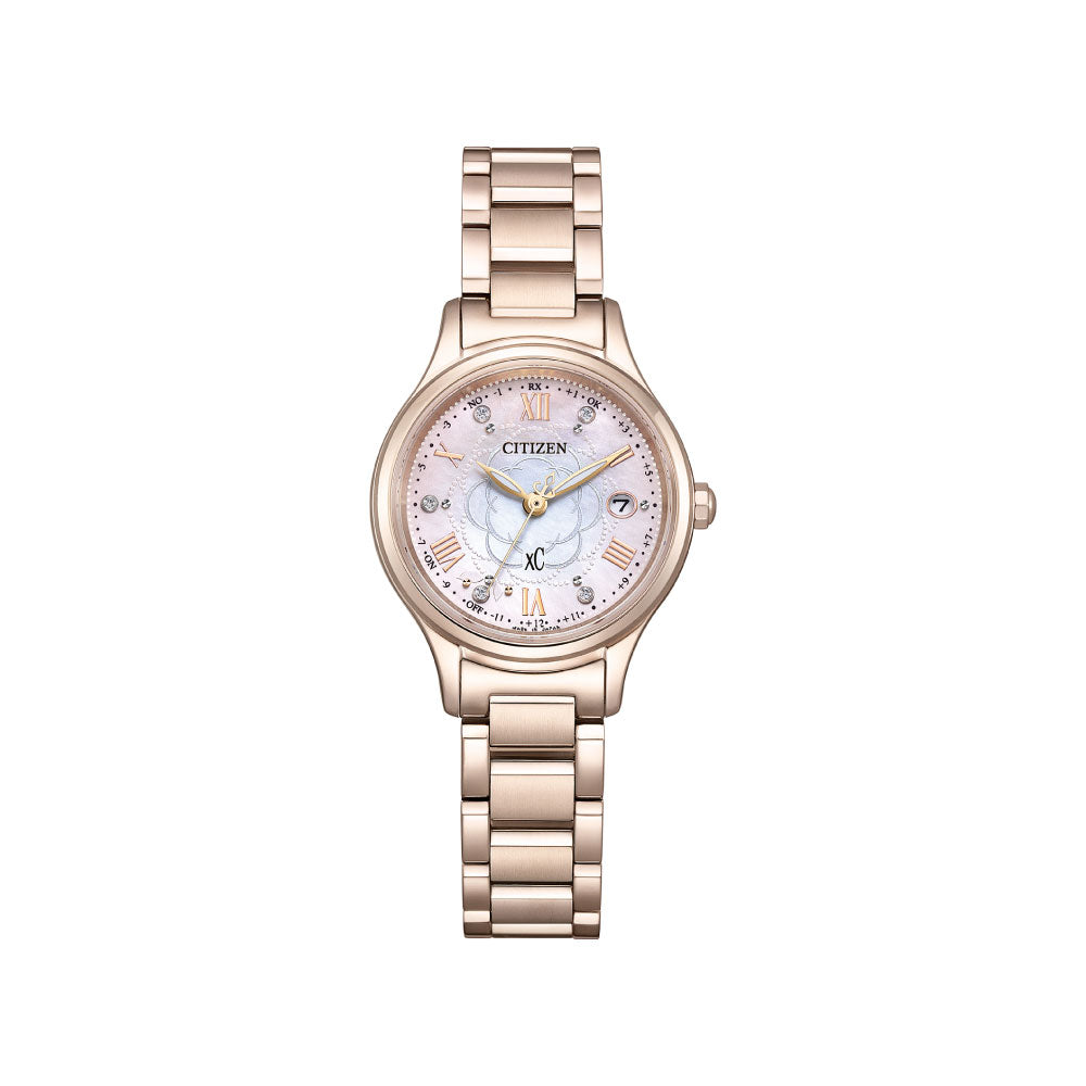 <先行予約受付中/2025年11月6日発売予定>CITIZEN xC hikari collection カメリア(椿) ES9498-69N 世界限定1,300本 シチズン クロスシー 腕時計 レディース
