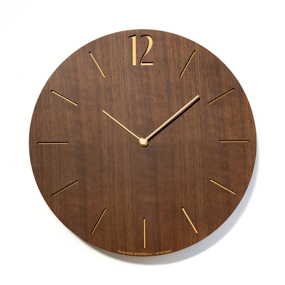 CHAMBRE PROUD CLOCK WALNUT CH-065WN 電波時計 シャンブル 壁掛け時計