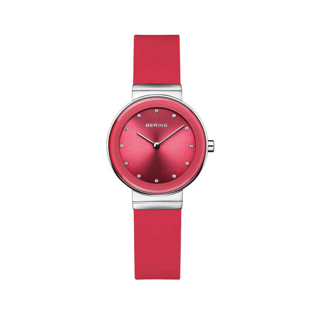 ＜GW SALE＞BERING COLOURFUL Summer Red 10129-503（ベーリング カラフルサマー シリコンラバー レッド）ベーリング 時計