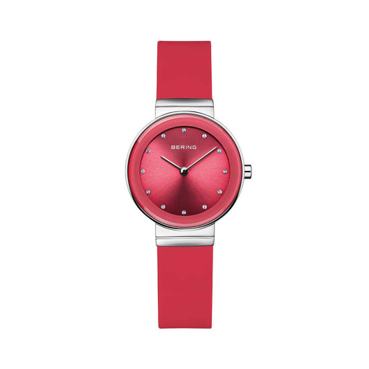 ＜GW SALE＞BERING COLOURFUL Summer Red 10129-503（ベーリング カラフルサマー シリコンラバー レッド）ベーリング 時計