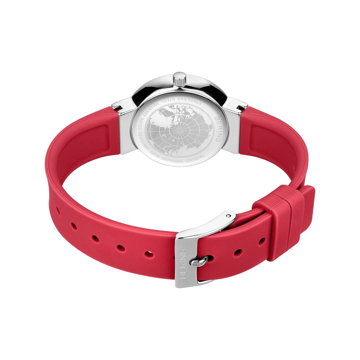 ＜GW SALE＞BERING COLOURFUL Summer Red 10129-503（ベーリング カラフルサマー シリコンラバー レッド）ベーリング 時計