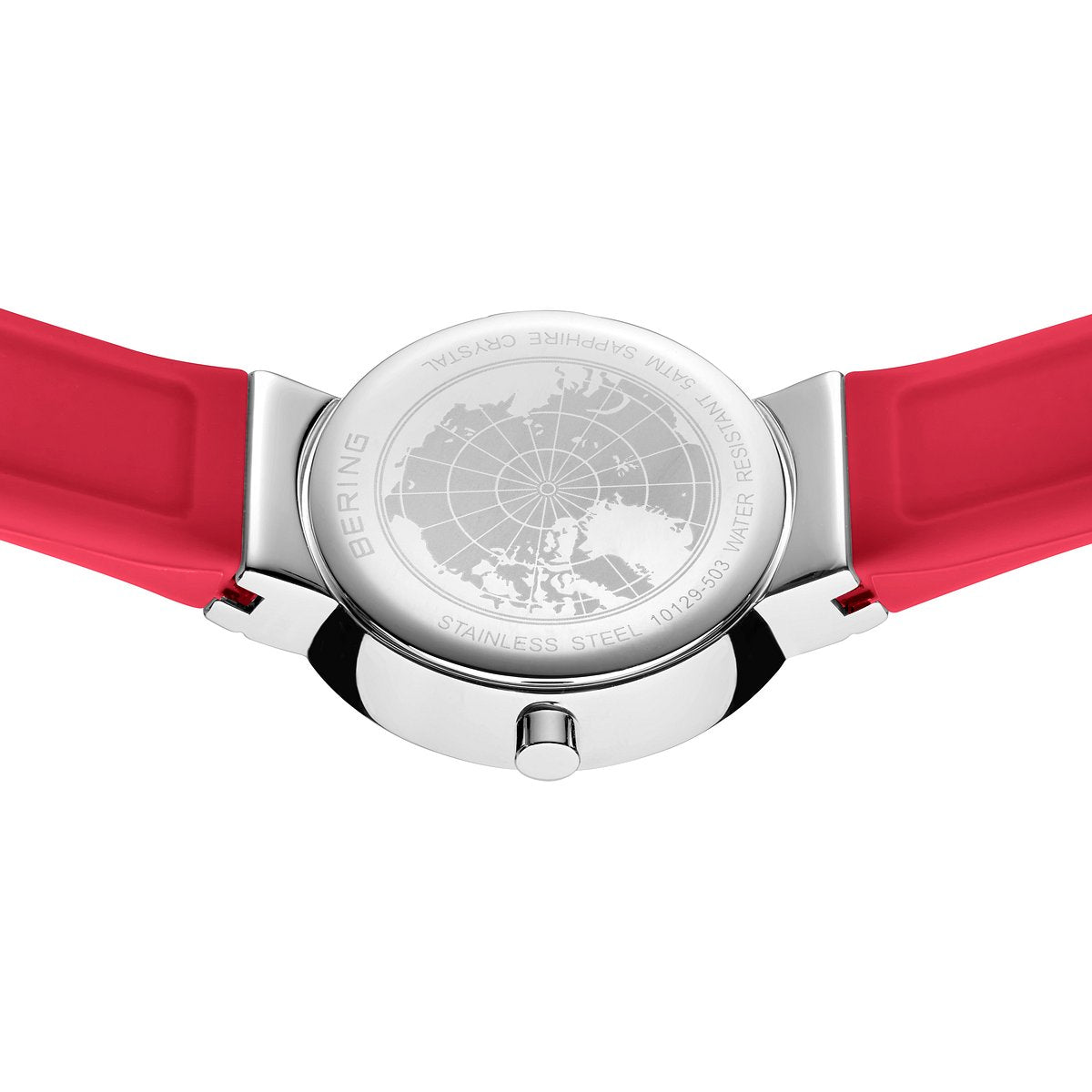 ＜GW SALE＞BERING COLOURFUL Summer Red 10129-503（ベーリング カラフルサマー シリコンラバー レッド）ベーリング 時計
