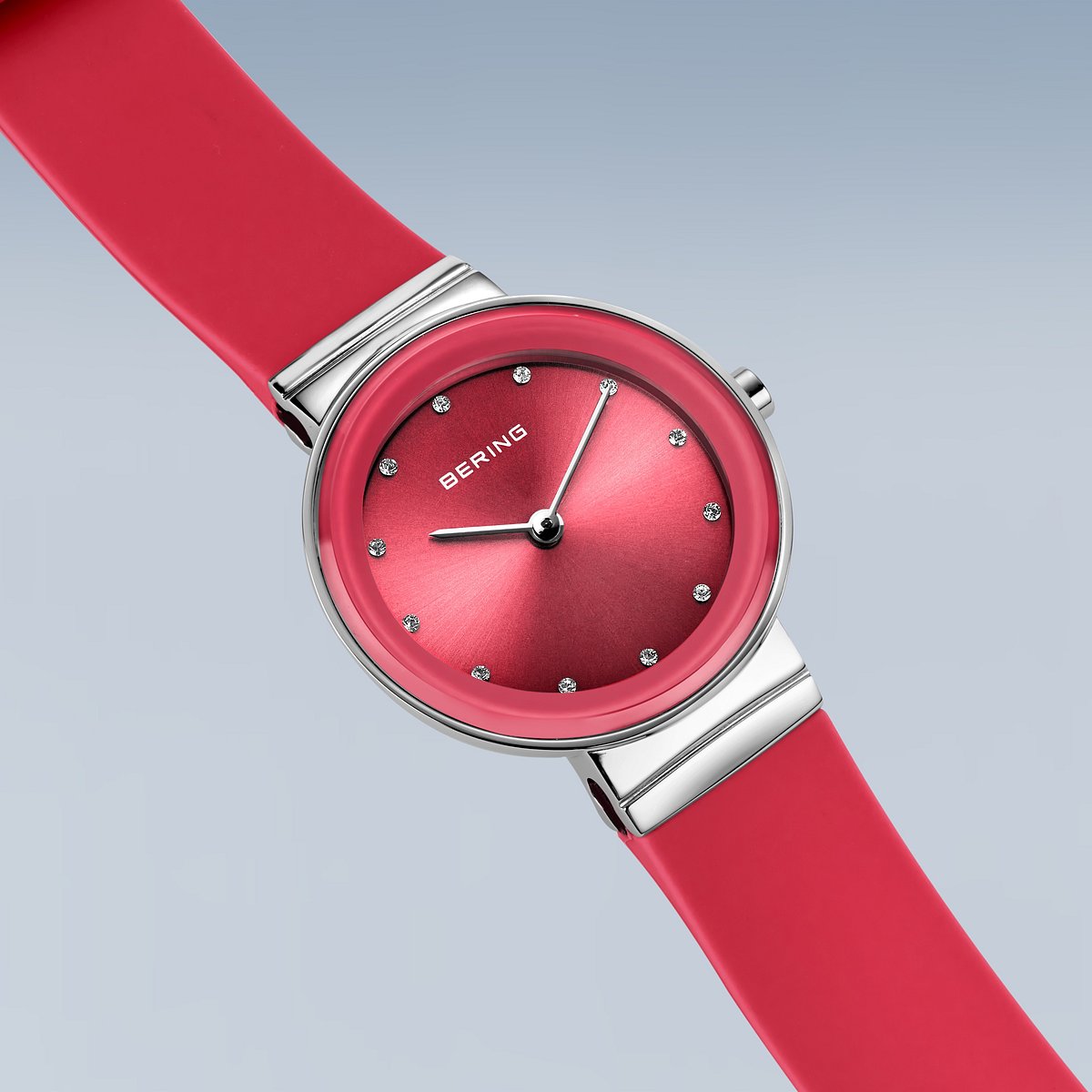 ＜GW SALE＞BERING COLOURFUL Summer Red 10129-503（ベーリング カラフルサマー シリコンラバー レッド）ベーリング 時計