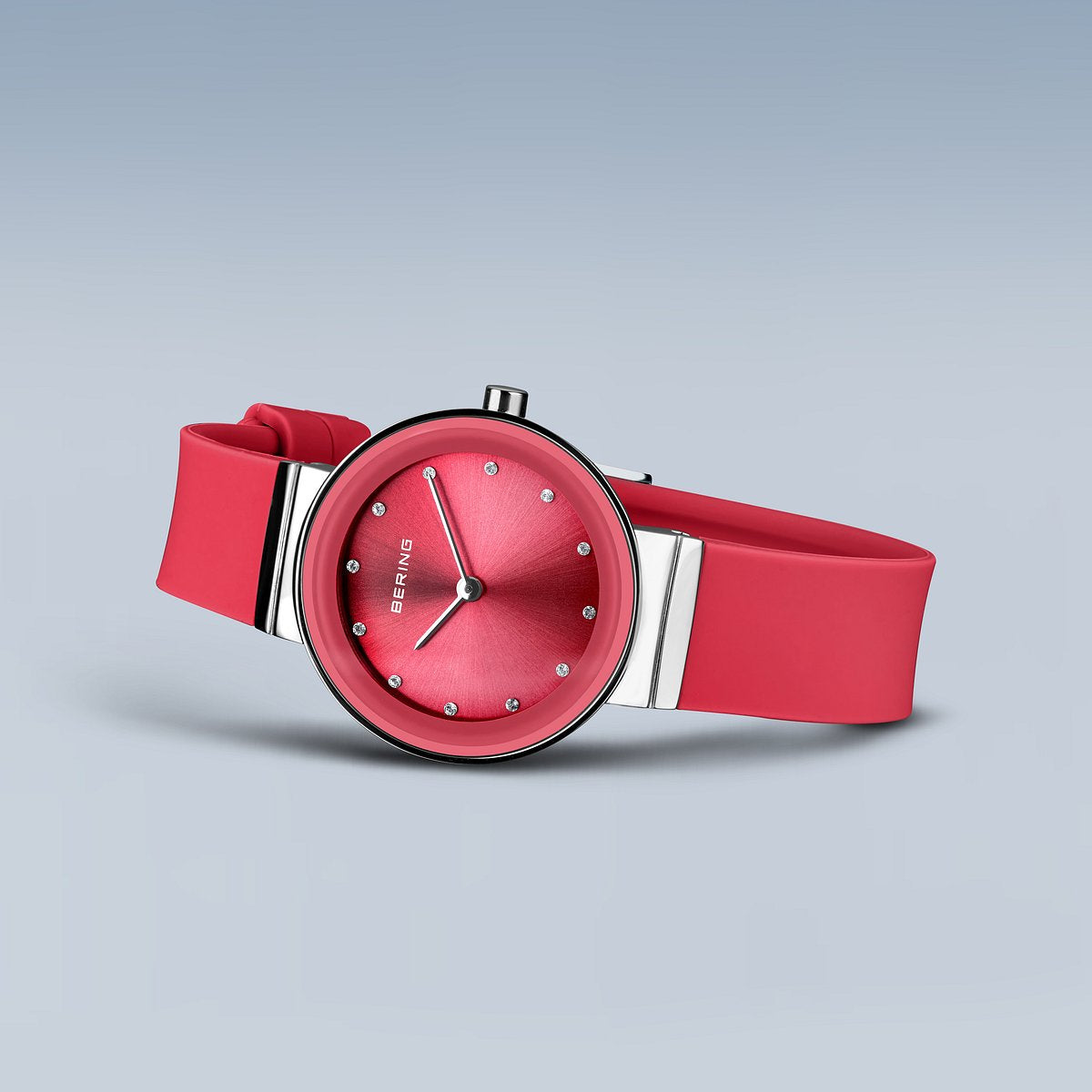 ＜GW SALE＞BERING COLOURFUL Summer Red 10129-503（ベーリング カラフルサマー シリコンラバー レッド）ベーリング 時計