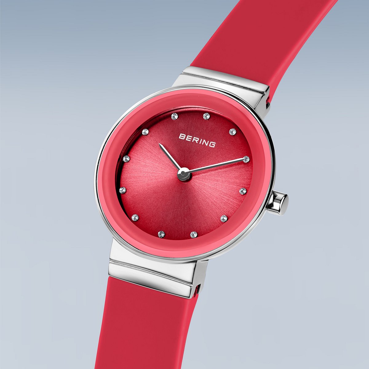 ＜GW SALE＞BERING COLOURFUL Summer Red 10129-503（ベーリング カラフルサマー シリコンラバー レッド）ベーリング 時計