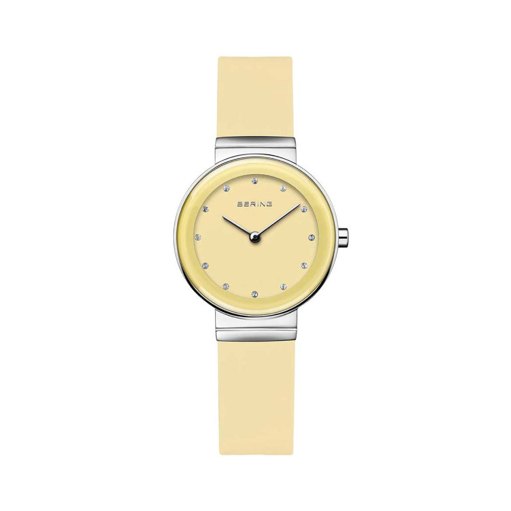 ＜GW SALE＞BERING COLOURFUL Summer Yellow 10129-600（ベーリング カラフルサマー シリコンラバー イエロー）ベーリング 時計