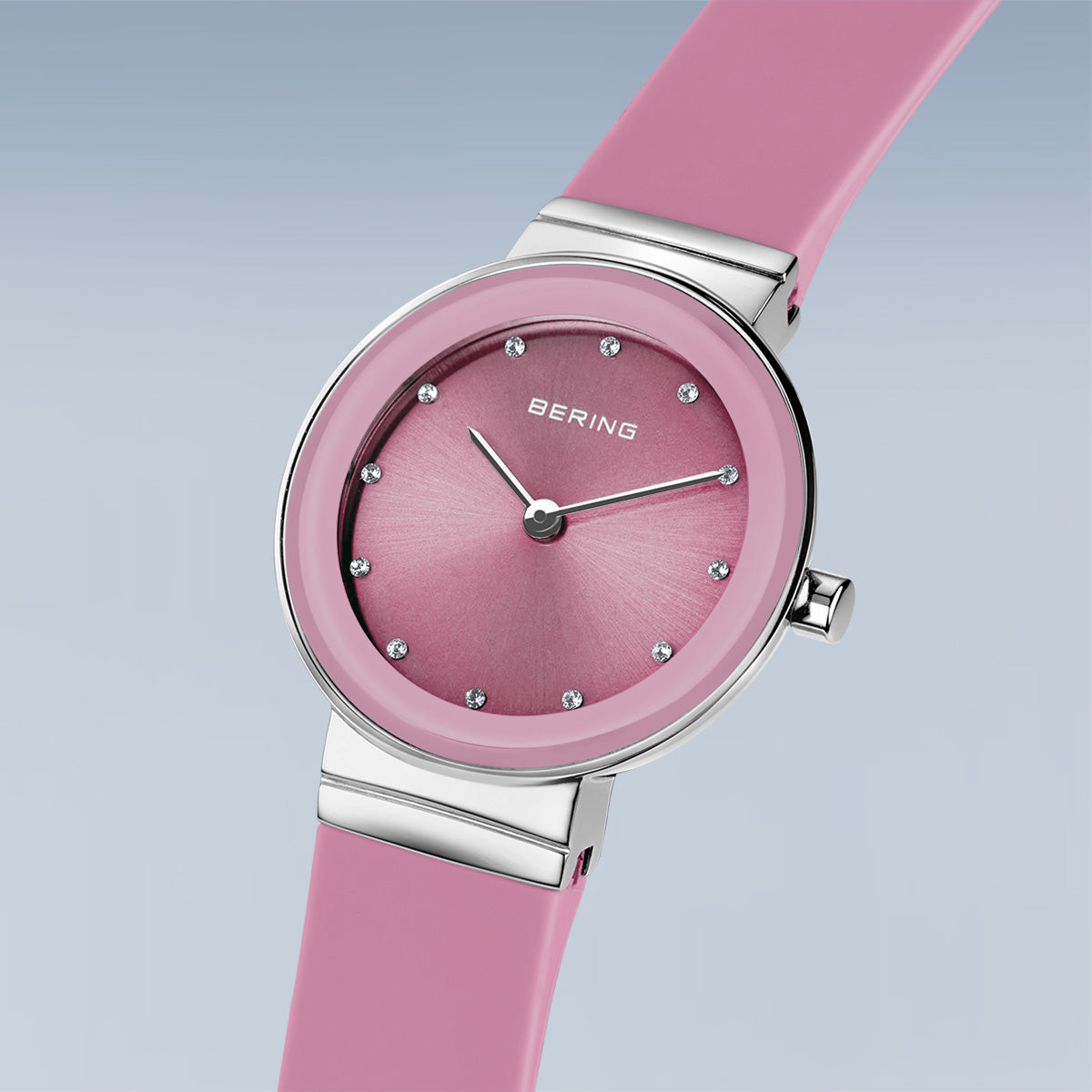 ＜GW SALE＞BERING COLOURFUL Summer Pink 10129-909（ベーリング カラフルサマー シリコンラバー ピンク）ベーリング 時計