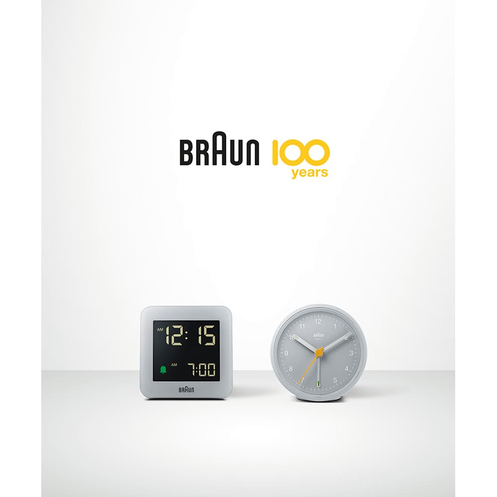 BRAUN 100th Anniversary Classic Analog Alarm Clock BC12G ブラウン 置き時計