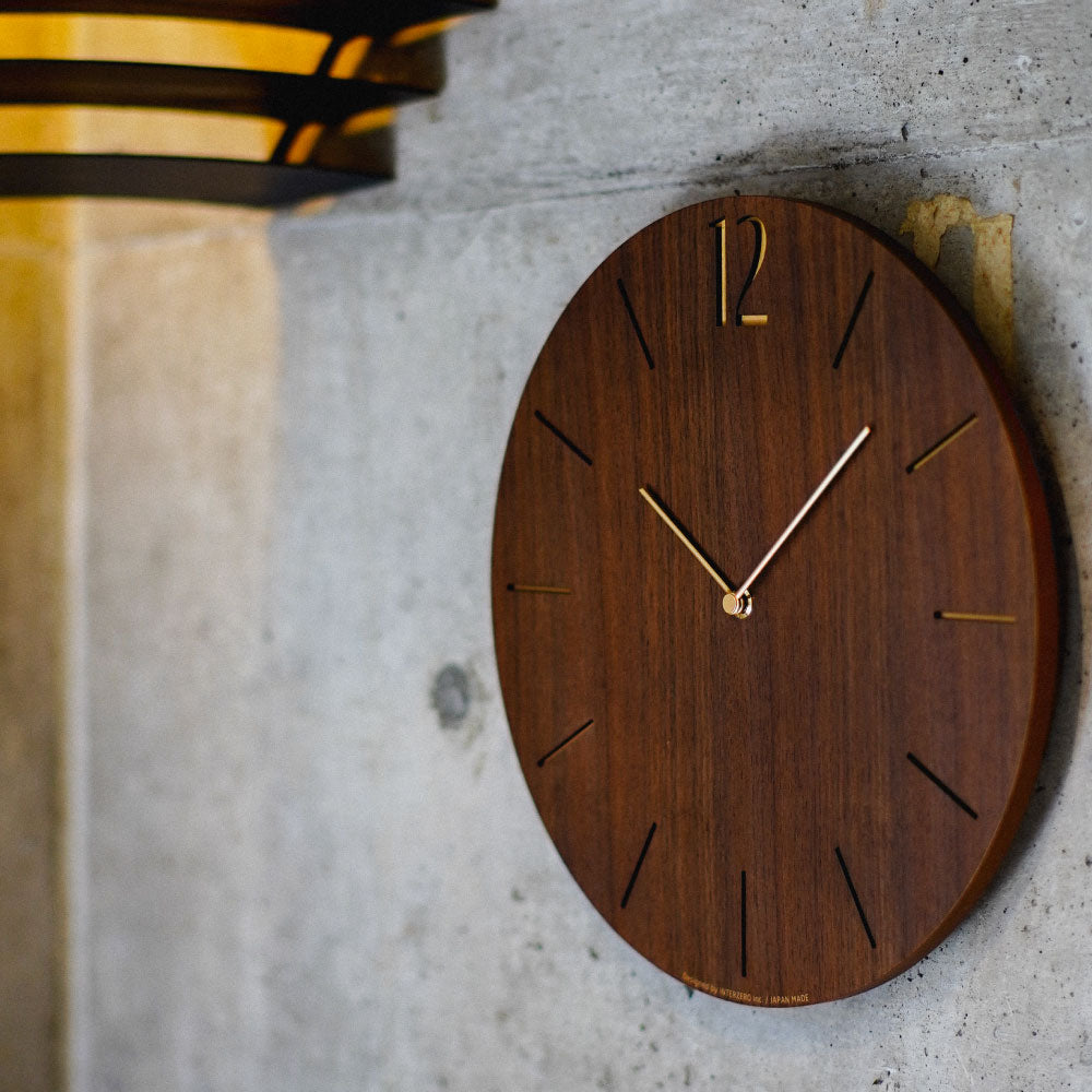 CHAMBRE PROUD CLOCK WALNUT CH-065WN 電波時計 シャンブル 壁掛け時計