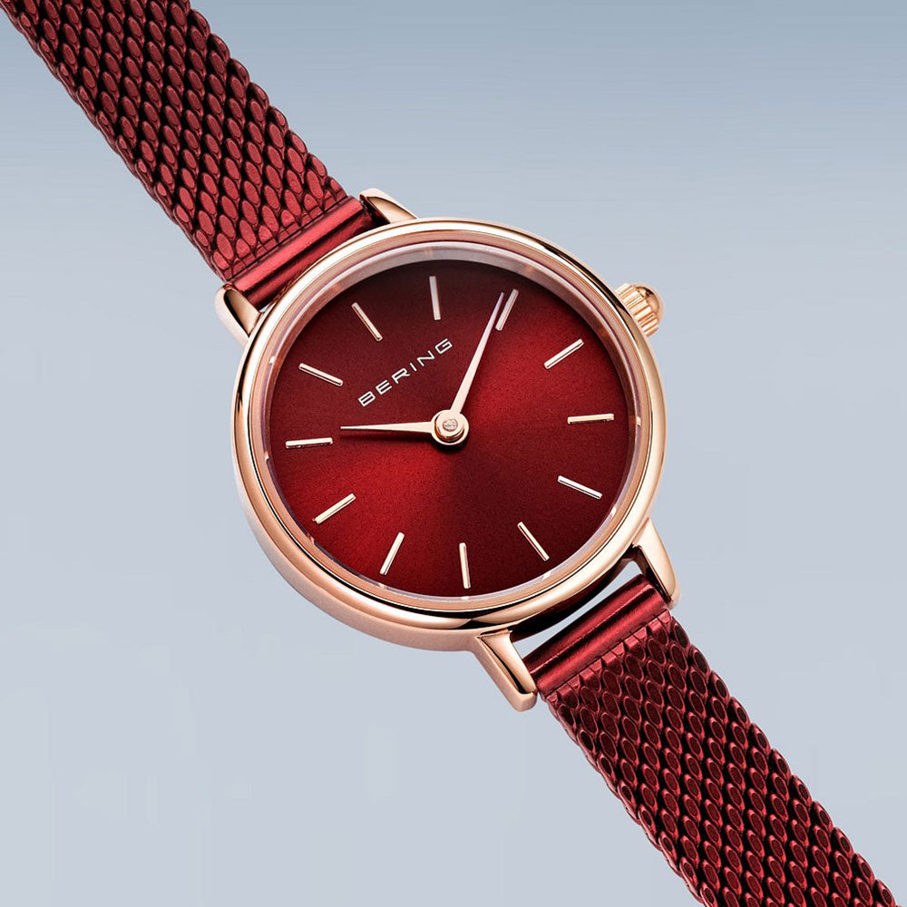 BERING Classic Mini Red 11022-363 ベーリング 腕時計