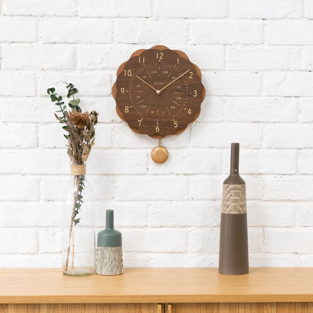 CHAMBRE SUN CLOCK BROWN CH-062BR