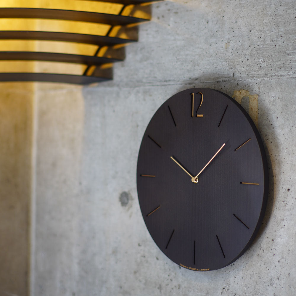 CHAMBRE PROUD CLOCK BLACK CH-065BK 電波時計 シャンブル 壁掛け時計